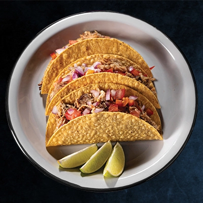 Authentic Mexican Soft Shell Tacos at Kinara Boat Quay