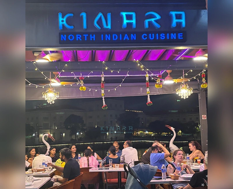 Large group dining table for family gatherings