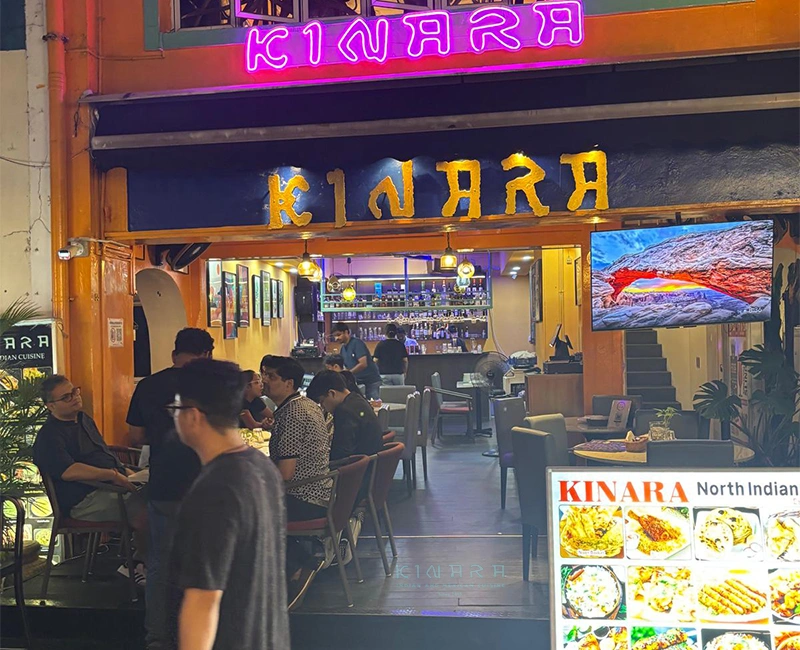 Warm ambient lighting with ethnic lamps