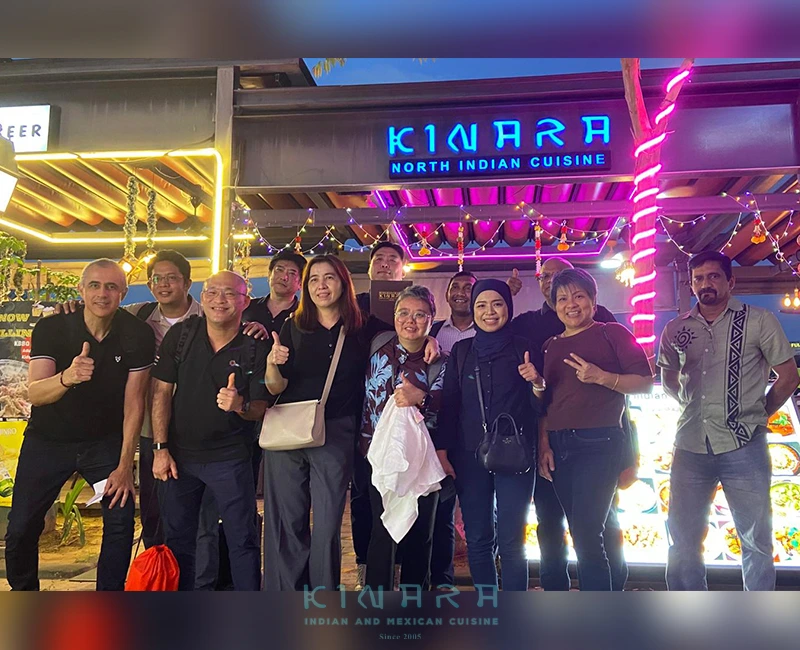 Heritage photo wall showcasing restaurant history